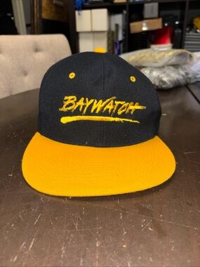 Vintage 1990’s Rare Baywatch TV Show Embroidered Wool SnapBack Hat NOS NWOT